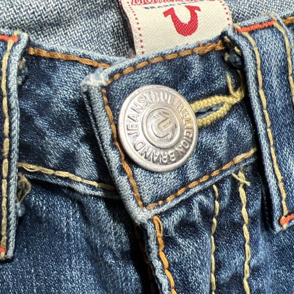 True Religion Rainbow Joey Flare Jeans Womens Size 28 - Picture 9 of 15